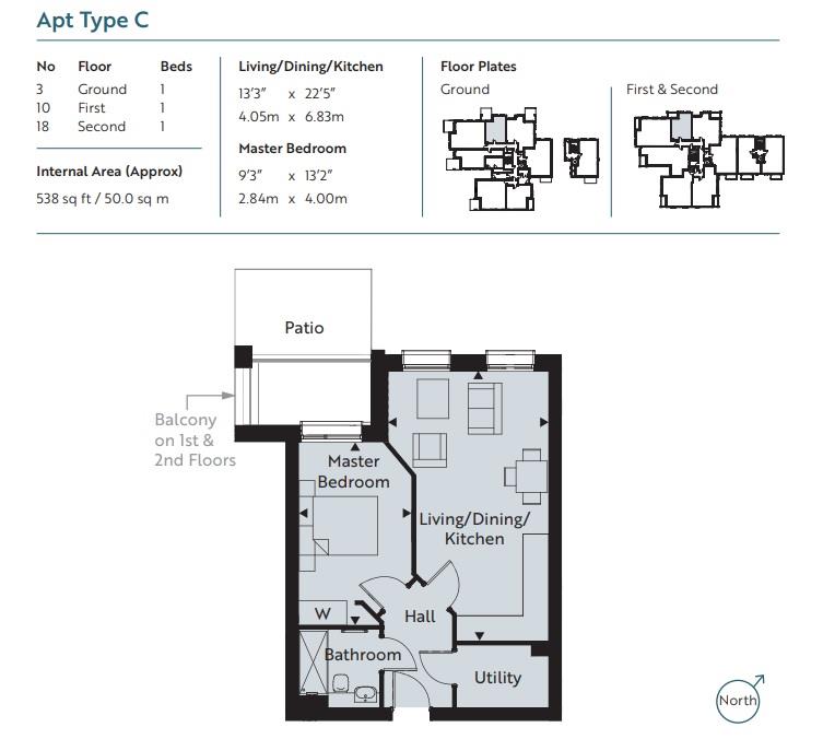 Floor Plan | Flat - Retirement | Plot 10, Lindfield Place | Sold - Subject to Contract